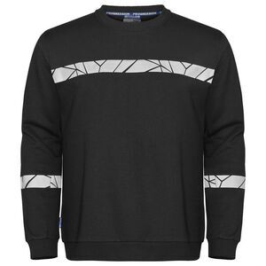 Projob Mens Progression Hi-Vis Sweatshirt / Black